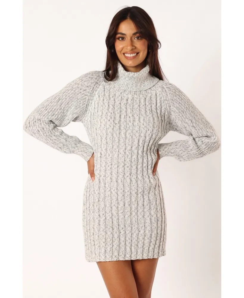 Women's Kourtney Long Sleeve Mini Dress - Grey Marle