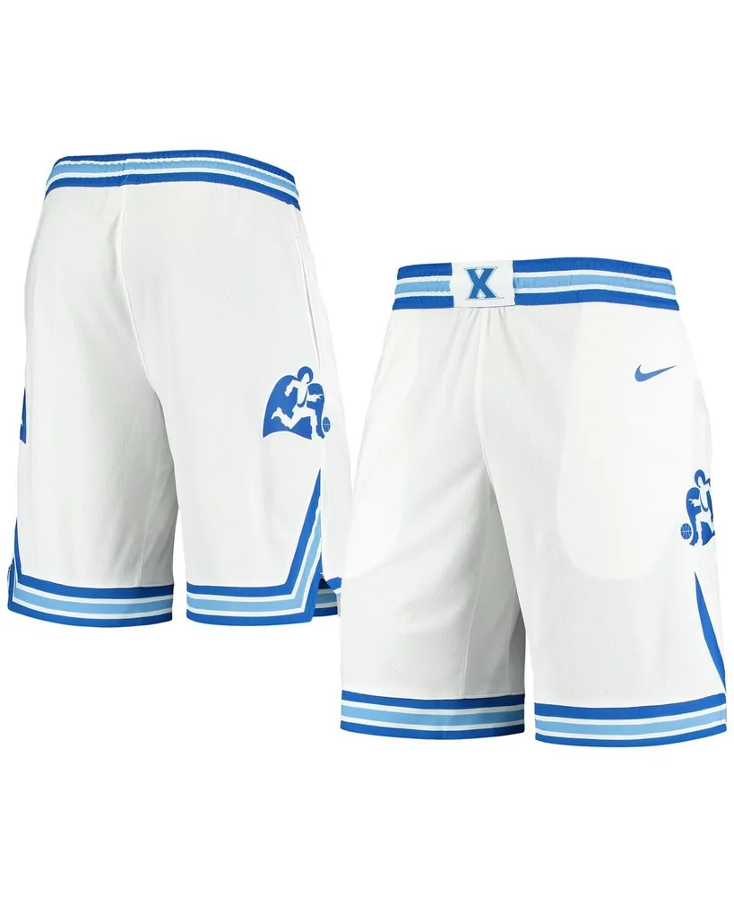 Men's Nike White Xavier Musketeers Replica Basketball Shorts