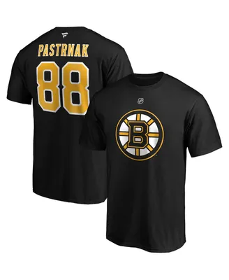 Men's Fanatics David Pastrnak Black Boston Bruins Big and Tall Name Number T-shirt