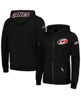 Men's Pro Standard Black Carolina Hurricanes Classic Chenille Full-Zip Hoodie Jacket