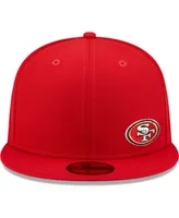 Men's New Era Scarlet San Francisco 49ers Flawless 59FIFTY Fitted Hat