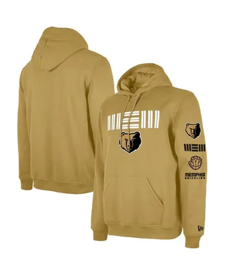 Men's New Era Tan Memphis Grizzlies 2023/24 City Edition Big and Tall Pullover Hoodie