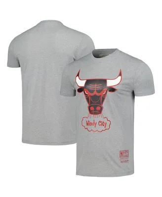 Men's and Women's Mitchell & Ness Chicago Bulls Hardwood Classics Mvp Throwback Logo T-shirt