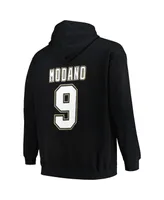 Men's Profile Mike Modano Black Dallas Stars Name and Number Pullover Hoodie