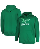 Men's Fanatics Kelly Green Distressed Philadelphia Eagles Gridiron Classics Big and Tall Hometown Pullover Hoodie