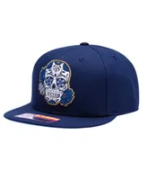 Men's Navy Pumas Me Da Mi Calaverita Snapback Hat