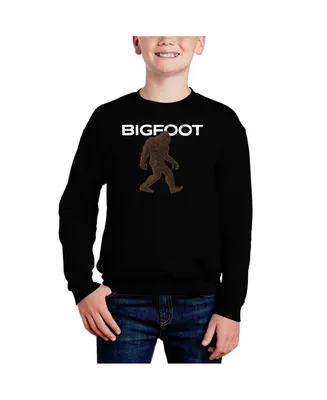 La Pop Art Boys Bigfoot Word Crewneck Sweatshirt