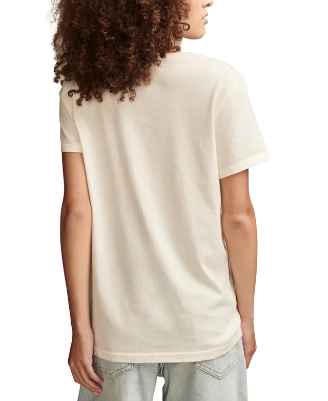Lucky Brand Women's Heritage Lucky Label Classic Crewneck T-Shirt