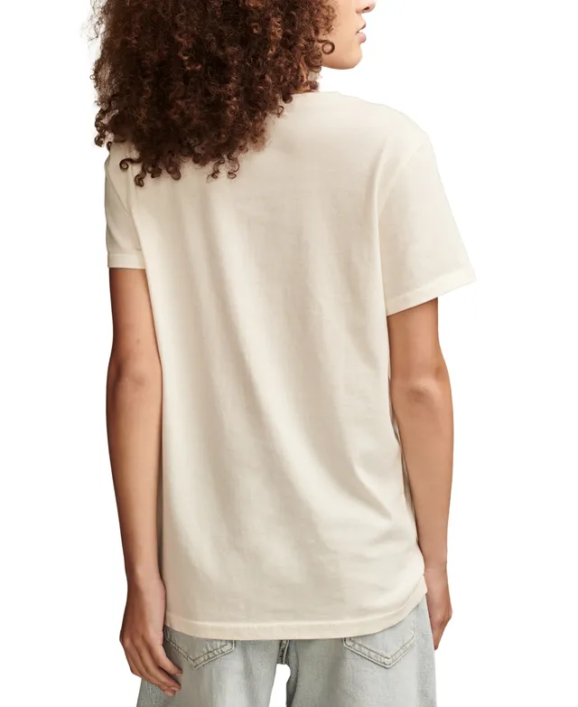 Lucky Brand Women's Cotton Stay Wild Moon Child Crewneck Tee