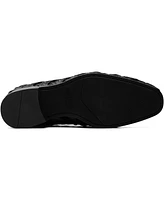 Stacy Adams Men's Savoir X-Cross Satin Slip-On Loafers