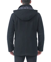 Bgsd Men Kenneth Wool Blend Car Coat with Bib