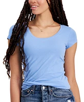 Aveto Juniors' Scoop-Neck Cap-Sleeve T-Shirt