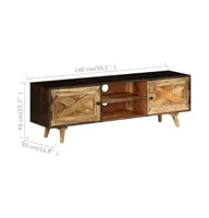 Tv Stand Solid Wood Mango 55.1"x11.8"x17.7