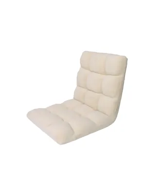 Loungie Micro plush Armless Quilted Recliner Chair