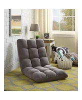 Loungie Micro plush Armless Quilted Recliner Chair