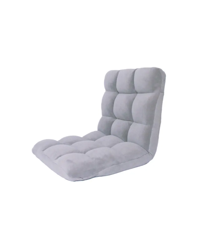 Loungie Micro plush Armless Quilted Recliner Chair