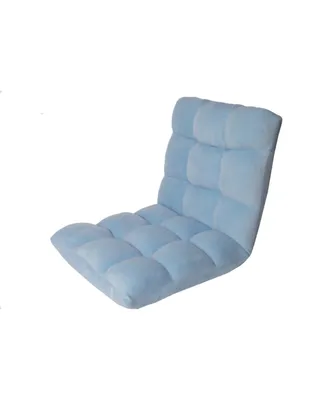 Loungie Micro plush Armless Quilted Recliner Chair