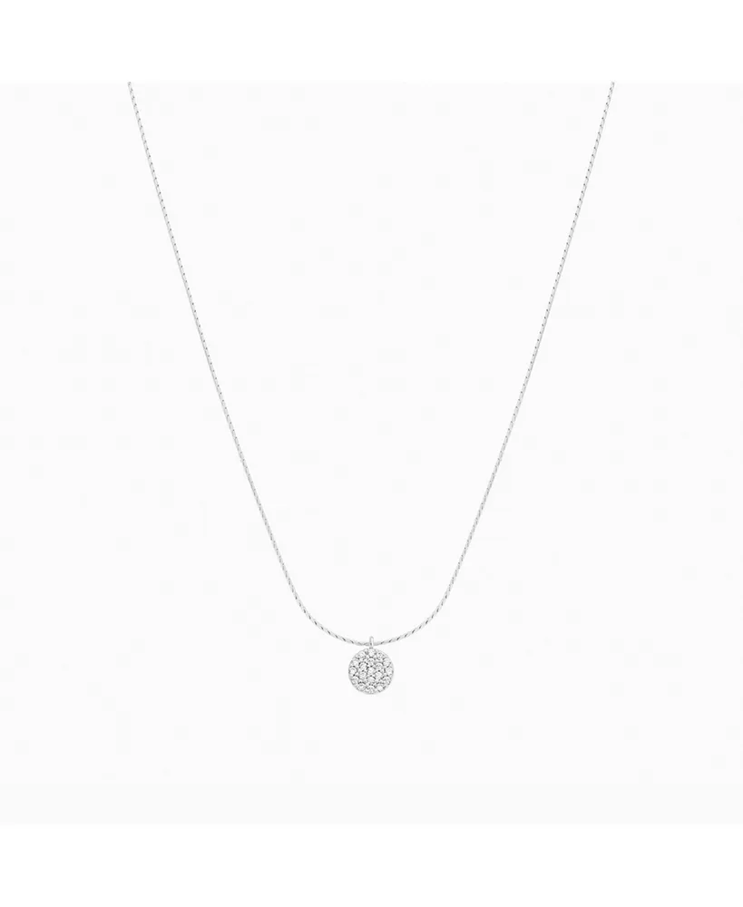 Blake Circle Pave Crystal Necklace