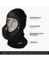RefrigiWear Men's Stretch Thermal Knit Balaclava Face Mask with Detachable Mouthpiece