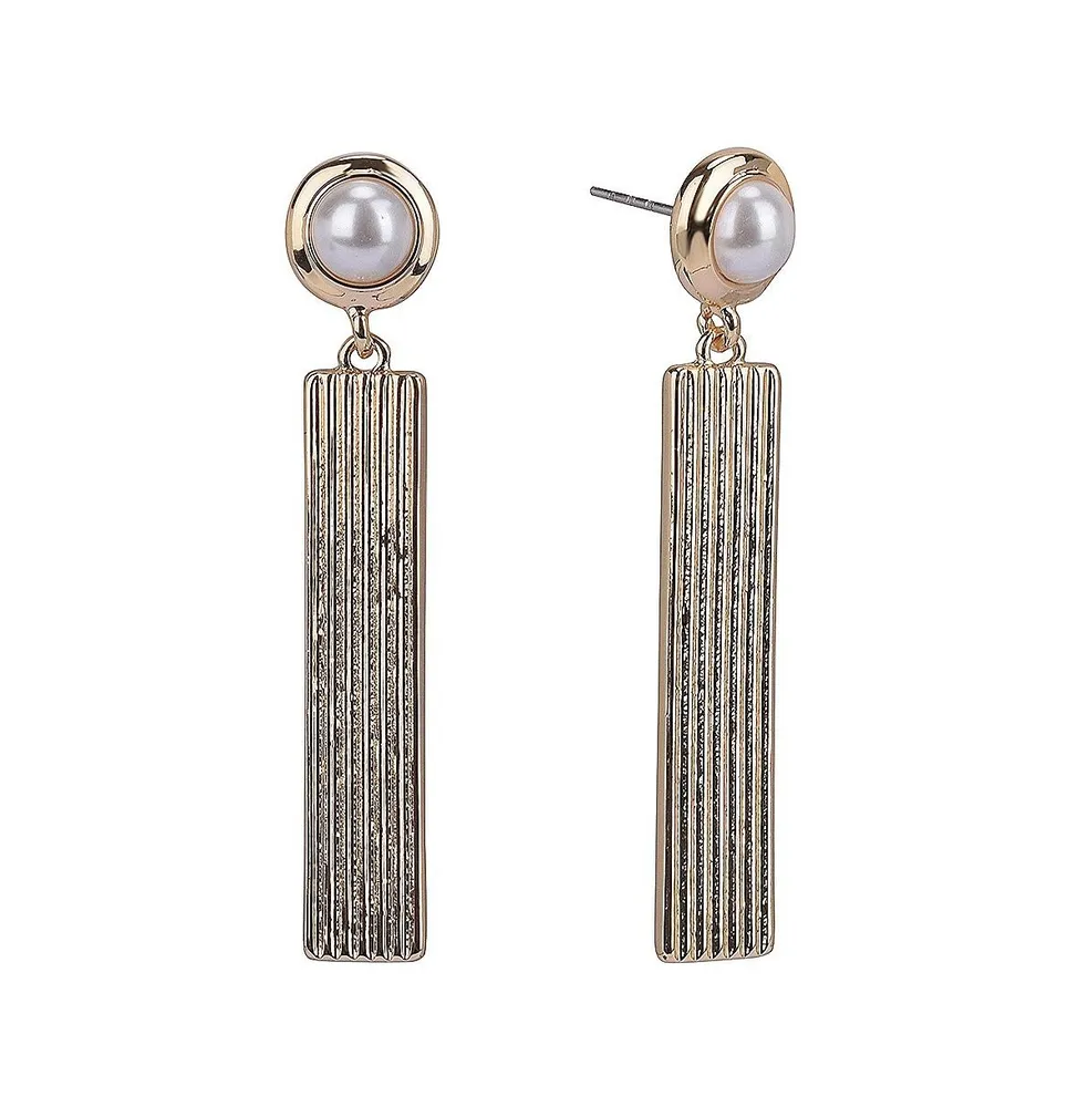 Laundry by Shelli Segal Linear Drop Earrings