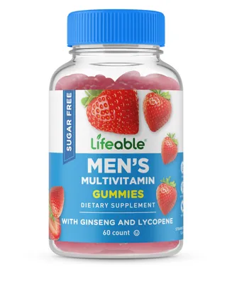 Lifeable Sugar Free Multivitamin for Men Gummies - Immunity, Digestion, Bones, And Skin - Great Tasting, Dietary Supplement Vitamins
