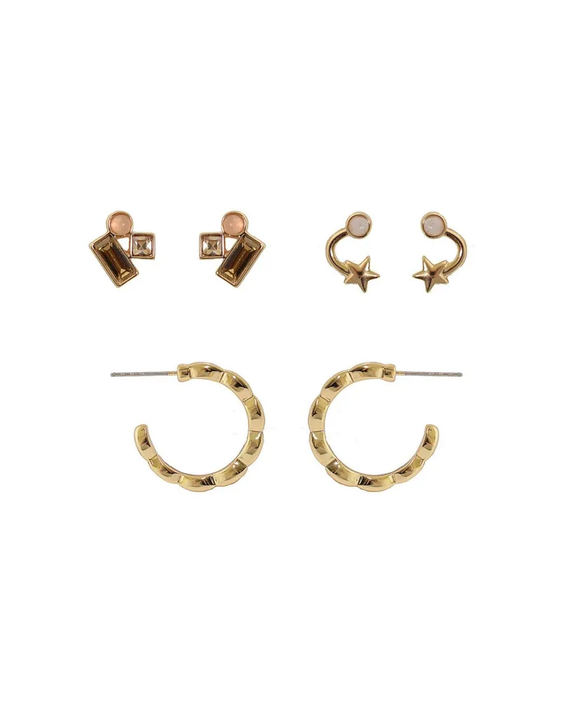 Laundry by Shelli Segal Trio Earring Set