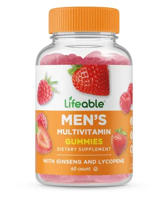 Lifeable Multivitamin for Men Gummies - Immunity, Digestion, Bones, And Skin - Great Tasting Natural Flavor, Dietary Supplement Vitamins