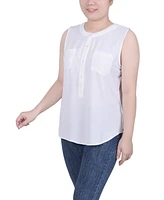 Ny Collection Women's Sleeveless Air Flow Blouse