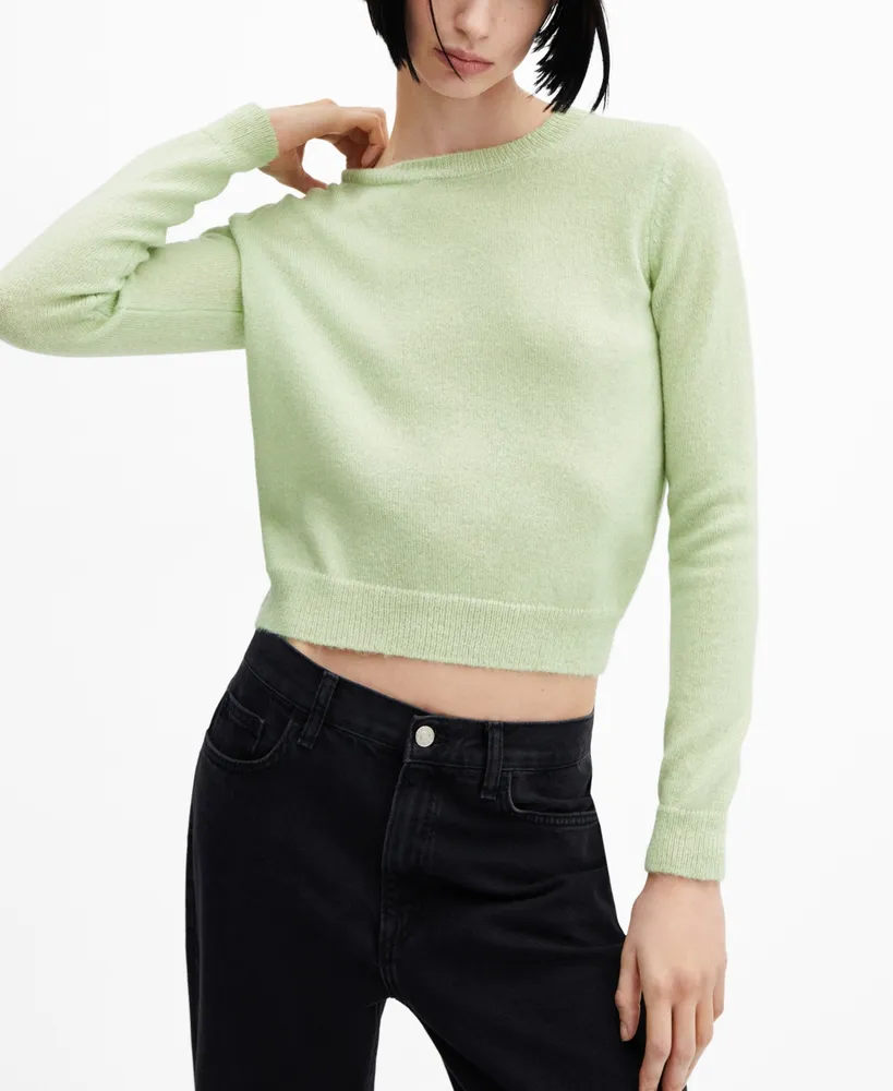 Mango Women's Round-Neck Knitted Sweater