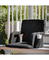 Mikki Portable Heated Reclining Stadium Chair With Armrests