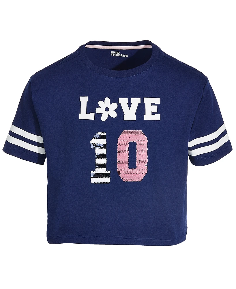 Epic Threads Big Girls Love Varsity Graphic T-Shirt, Created for Macy's