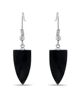 Macy's Silver Plated Multi Genuine Stone Drop Earrings