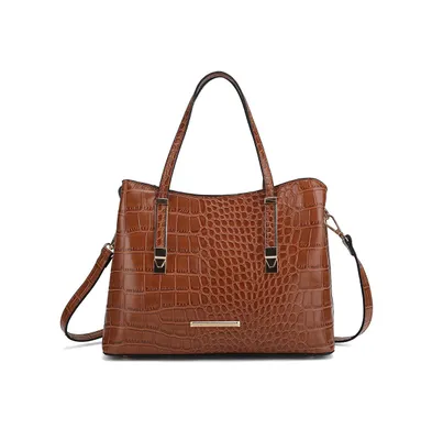 Mkf Collection Aurelia Crocodile Embossed Tote Bag by Mia K