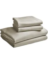 Certified Luxury 100% Egyptian Cotton Sheets, Queen Sheets for Bed, 4 Piece Deep Pocket Bed Set, Sateen Cooling Hot Sleep