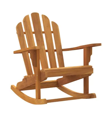 Patio Adirondack Rocking Chair 31.1"x39.4"x40.6" Solid Wood Teak