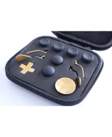 Bolt Axtion Xbox Controller Accessory Kit 6 different Metal Analog Sticks 4 Paddles and 2 D-Pads,Gold With Bundle