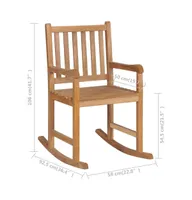 Rocking Chair Solid Teak Wood