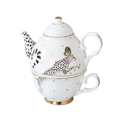 Yvonne Ellen Cheeky Cheetah Tea for One Set