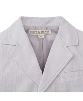 Hope & Henry Boys' Linen Suit Jacket, Infant
