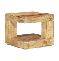 Coffee Table 17.7"x17.7"x15.7" Solid Wood Mango