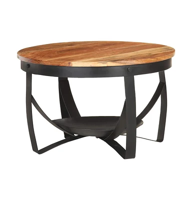 Coffee Table ˜26.8"x16.9" Solid Acacia Wood