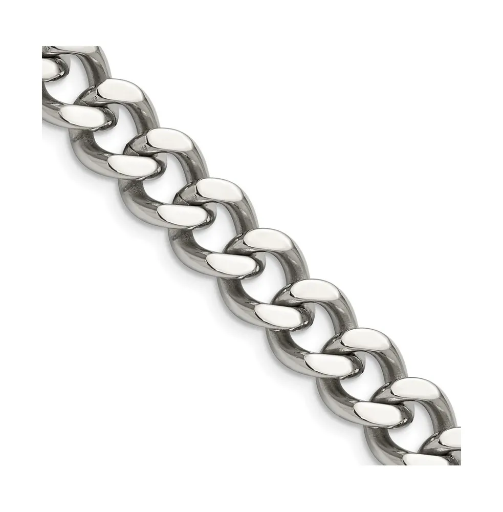 Chisel Stainless Steel 11.5mm Curb Chain Necklace