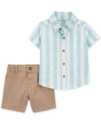Carters Baby Toddler Little Big Boys Striped Shirts Polos Pants Sets