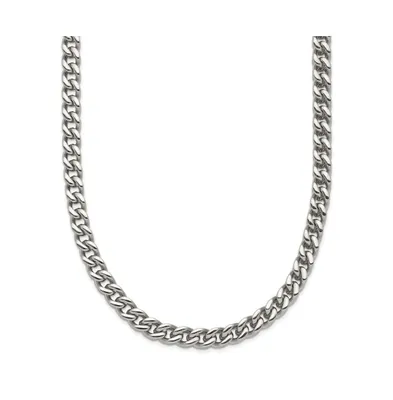 Chisel Stainless Steel Polished 24 inch Franco Chain Necklace