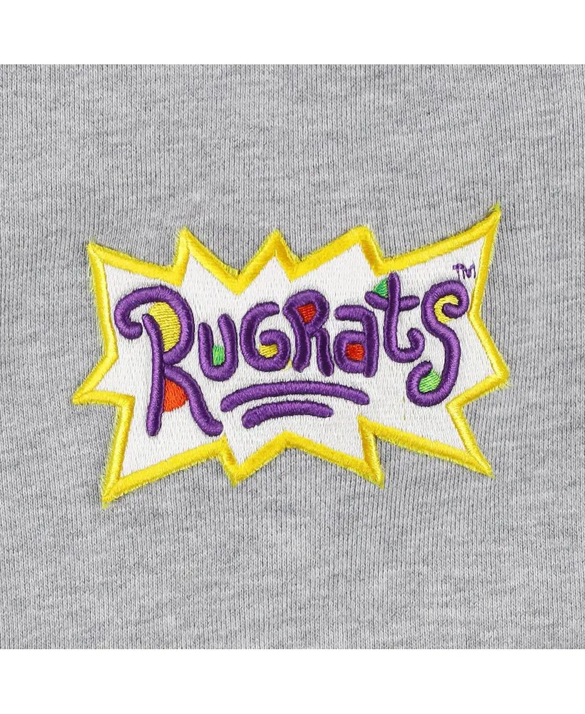 Men's and Women's Freeze Max Heather Gray Rugrats Tommy Football Pullover Hoodie