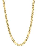 Blackjack Men's Wheat Link 24" Chain Necklace Stainless Steel