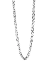 Blackjack Men's Wheat Link 24" Chain Necklace in Stainless Steel