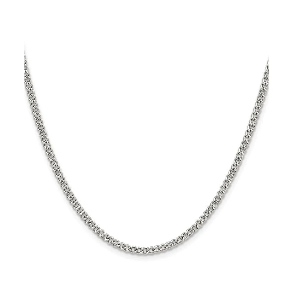 Chisel Stainless Steel 3mm Curb Chain Necklace