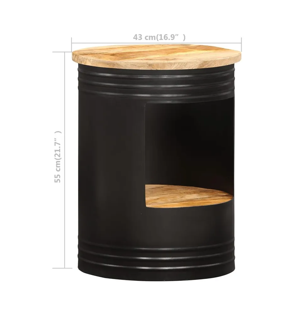 Coffee Table 16.9"x21.7" Solid Mango Wood