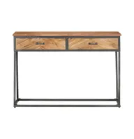 Console Table 43.3"x13.8"x29.5" Solid Acacia Wood